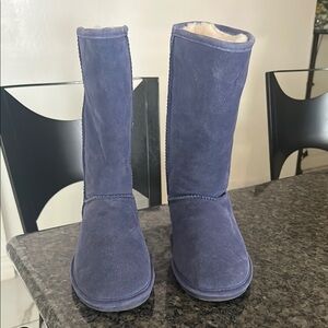Blue Suede Boots size8 women like new